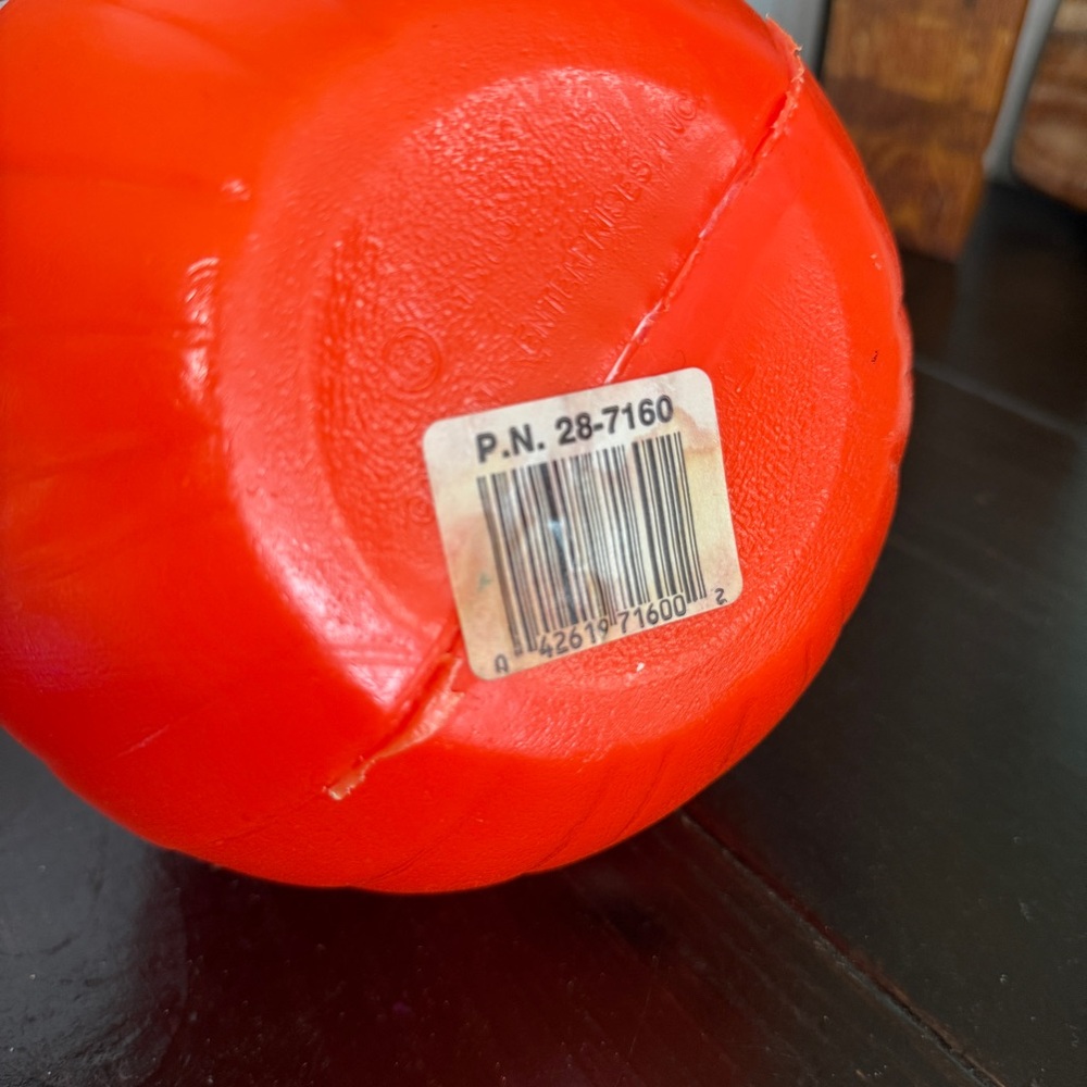 Vtg 1980 Empire Carolina Pumpkin Jack-O-Lantern 8" Blow Mold Candy Pail Bucket - Picture 5 of 10